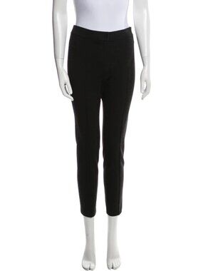 Akris Punto Charcoal Grey Cropped Straight-Leg Pants